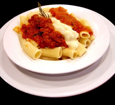 Bowl of pasta with sauce